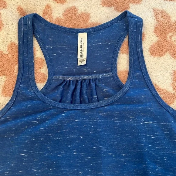 Women's Bella Canvas Blue Tank Top - Picture 2 of 4